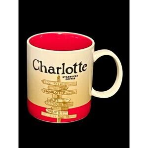 Charlotte North Carolina Starbucks Coffee Mug 16 oz 2012 Been There Travel NC